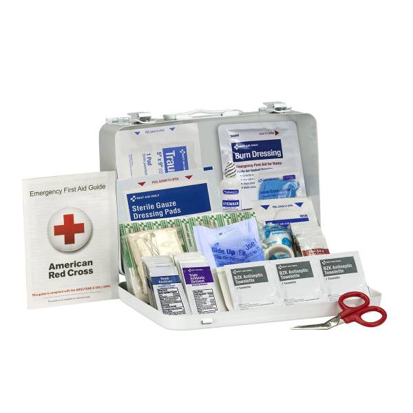 25 Person ANSI 2021 Class A First Aid Kit - Metal case #2